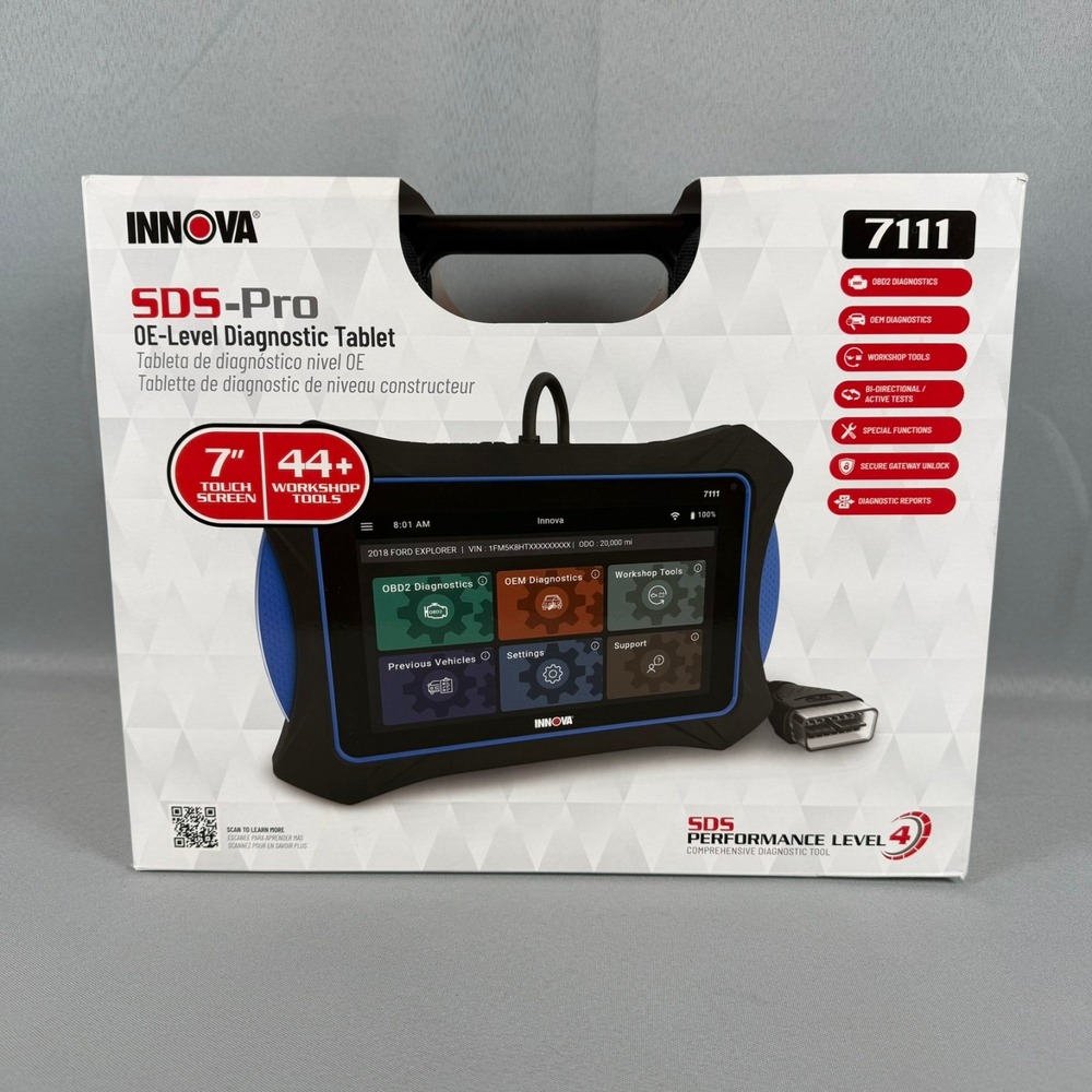 Innova 7111 SDS-Pro OBD2 Comprehensive Diagnostic Tablet Scanner Tool 7" New NIB